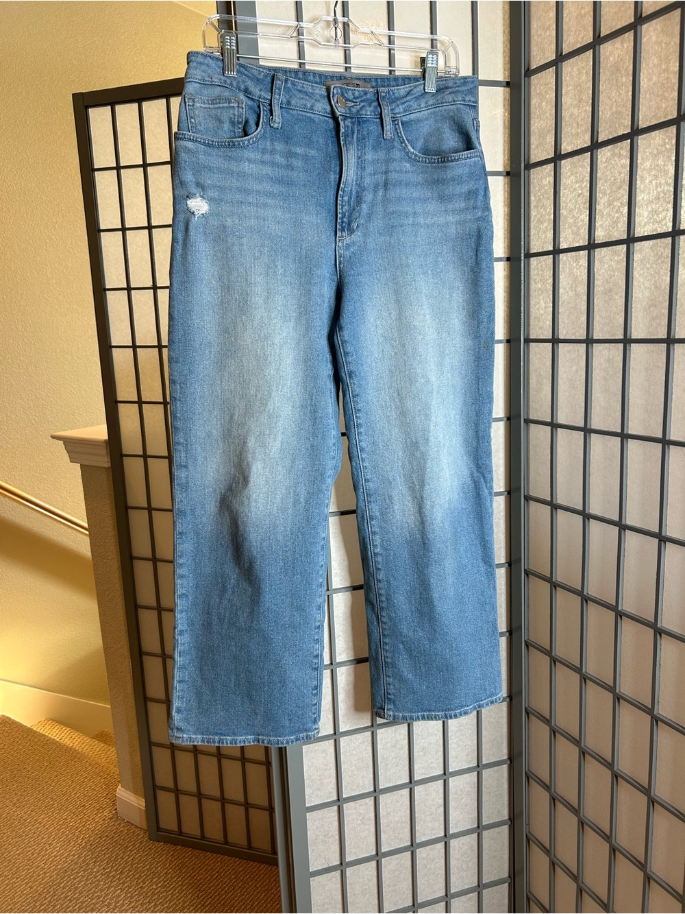 Classic Light Blue Joe’s Wide Leg Crop Jeans